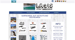 Desktop Screenshot of lagossurfrentals.com