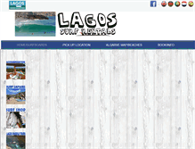 Tablet Screenshot of lagossurfrentals.com